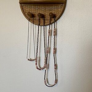 Purple & White Stone 3 Piece Western Jewelry